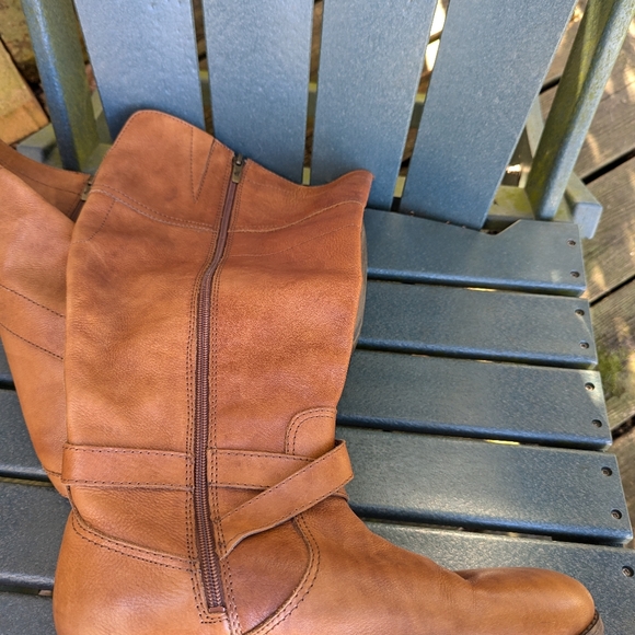 Marc Fisher Genuine Leather Oman Knee length boots wide calf style 11M - Picture 7 of 11